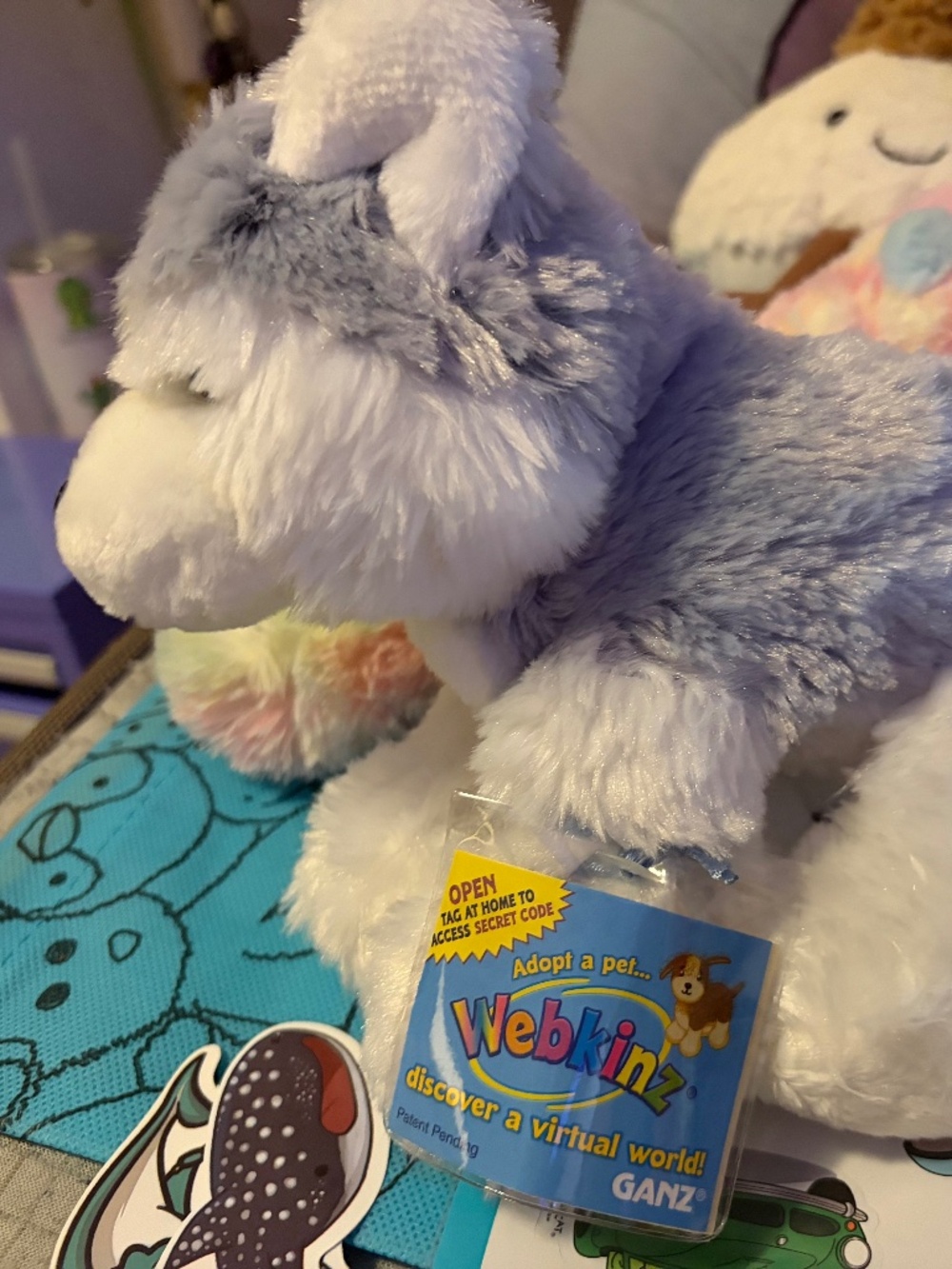 Ganz Webkinz Husky With Code SEALED
